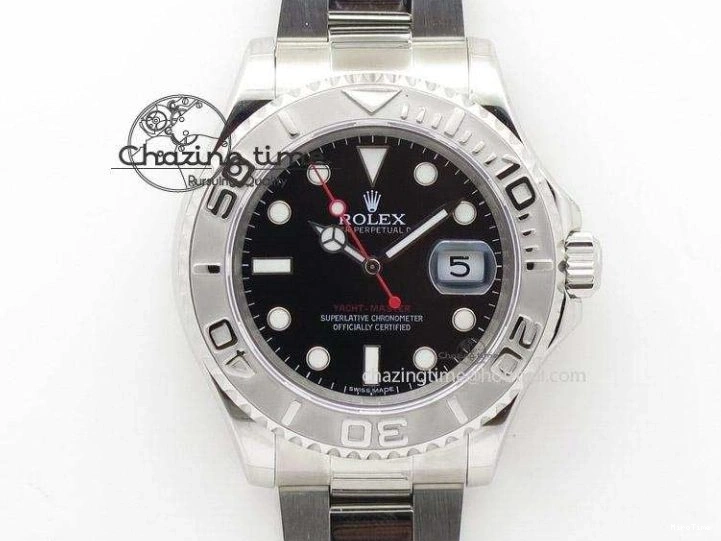 MiroTime 0508 Yacht-Master 116655 VSF 1:1 Best Edition Black Ceramic Bezel on Oysterflex Rubber Strap VS Practical 2096